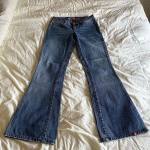 Women's Blue flare leg Jeans size 3 EUC